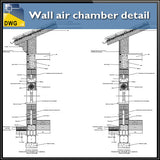 【CAD Details】Wall air chamber CAD Details - Architecture Autocad Blocks,CAD Details,CAD Drawings,3D Models,PSD,Vector,Sketchup Download