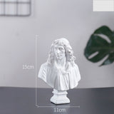 World Famous Statue Retro Art Resin Head Skull Sculpture Sketch Model David Moliere Home Decoration Accessories Modern Figurine