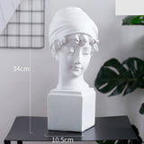 World Famous Statue Retro Art Resin Head Skull Sculpture Sketch Model David Moliere Home Decoration Accessories Modern Figurine